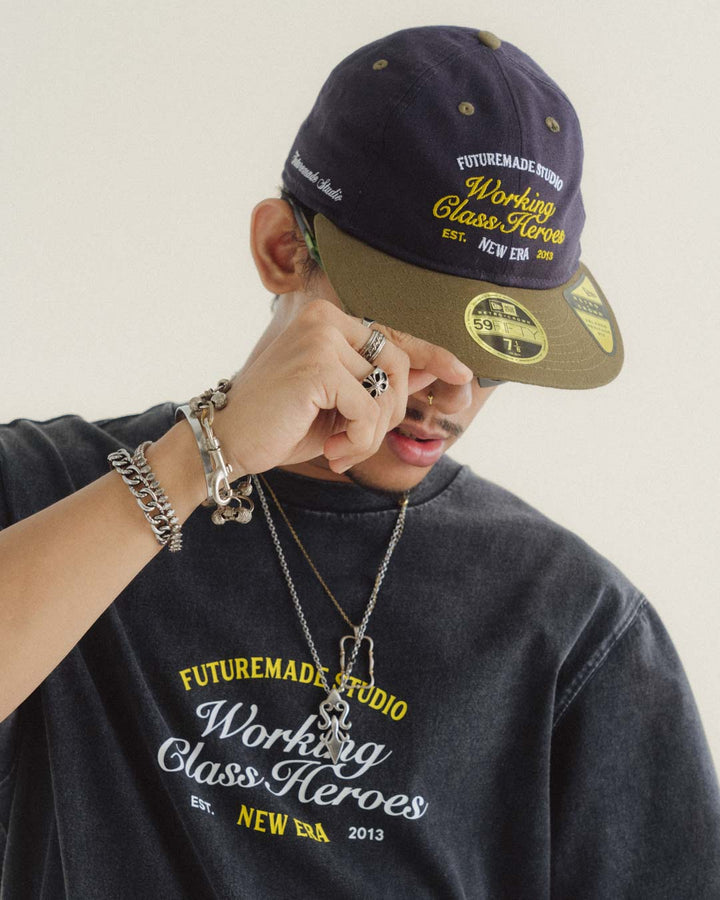59FIFTY Retro Crown New Era x FTMD Dark Blue Khaki Fitted