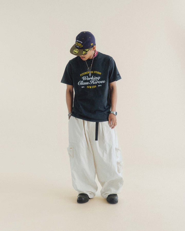 New Era x FTMD Washed Black Short Sleeve T-Shirt