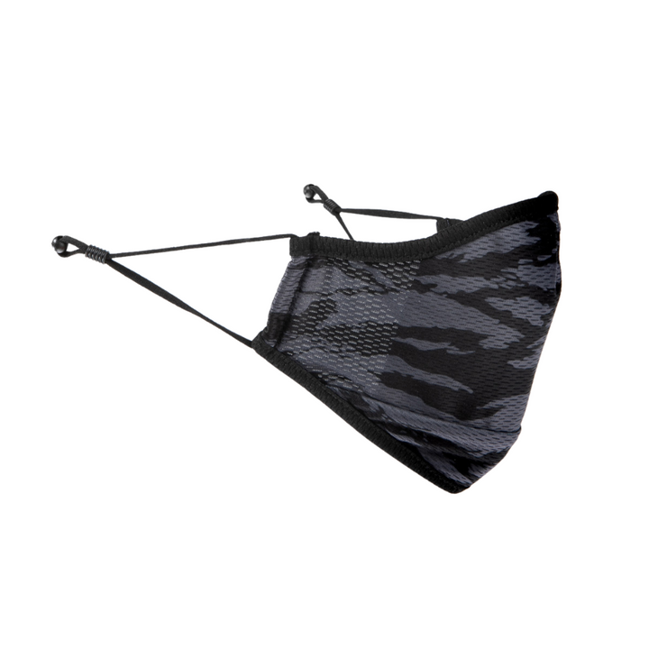 New Era Face Mask Camo Black
