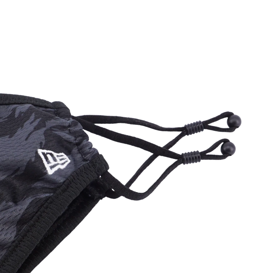 New Era Face Mask Camo Black