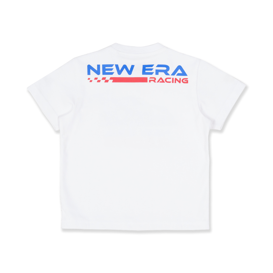 Kids New Era Racing White Short Sleeve T-Shirt