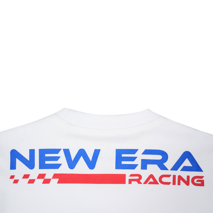 Kids New Era Racing White Short Sleeve T-Shirt