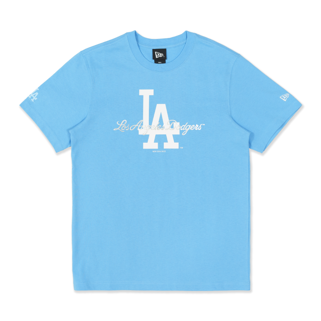 New era MLB Team Logo Metallic Los Angeles Dodgers Short Sleeve T