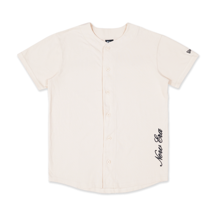 New Era Basic Light Cream Baseball Jersey