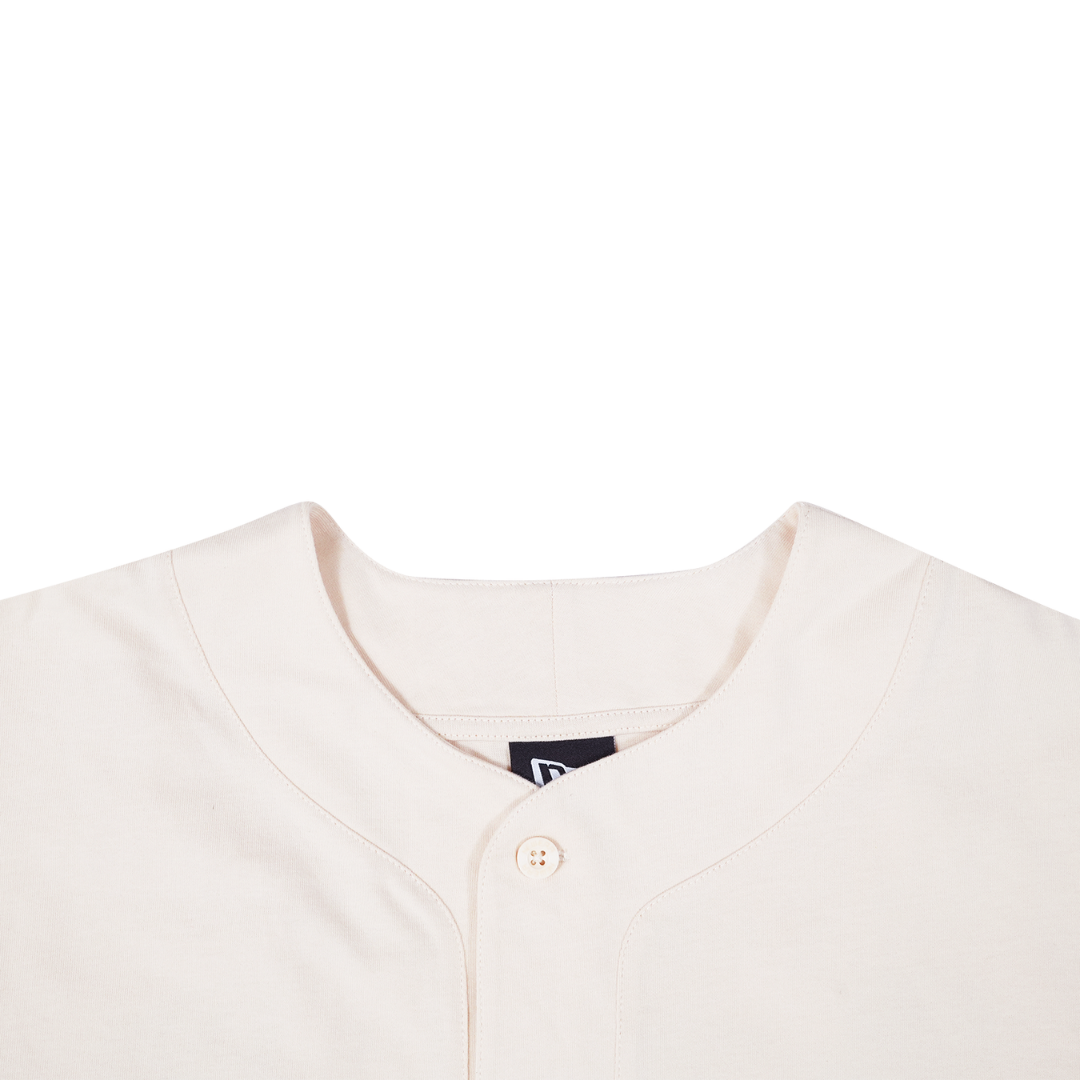 New Era Basic Light Cream Baseball Jersey
