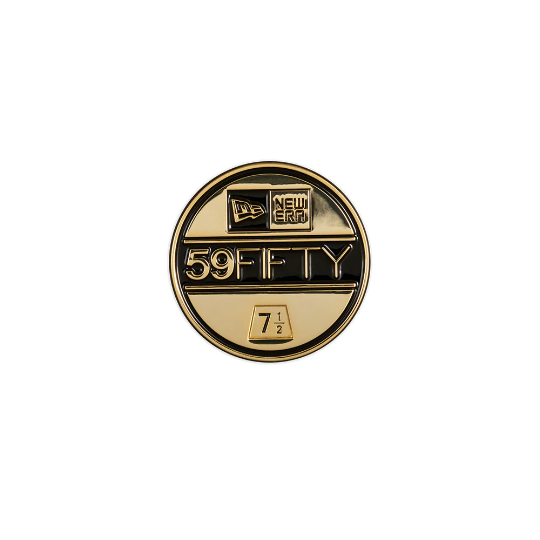 New Era Black & Gold Visor Sticker Pin
