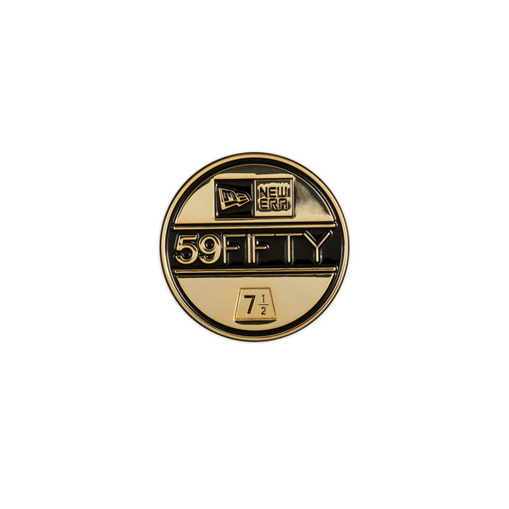 New Era Black & Gold Visor Sticker Pin