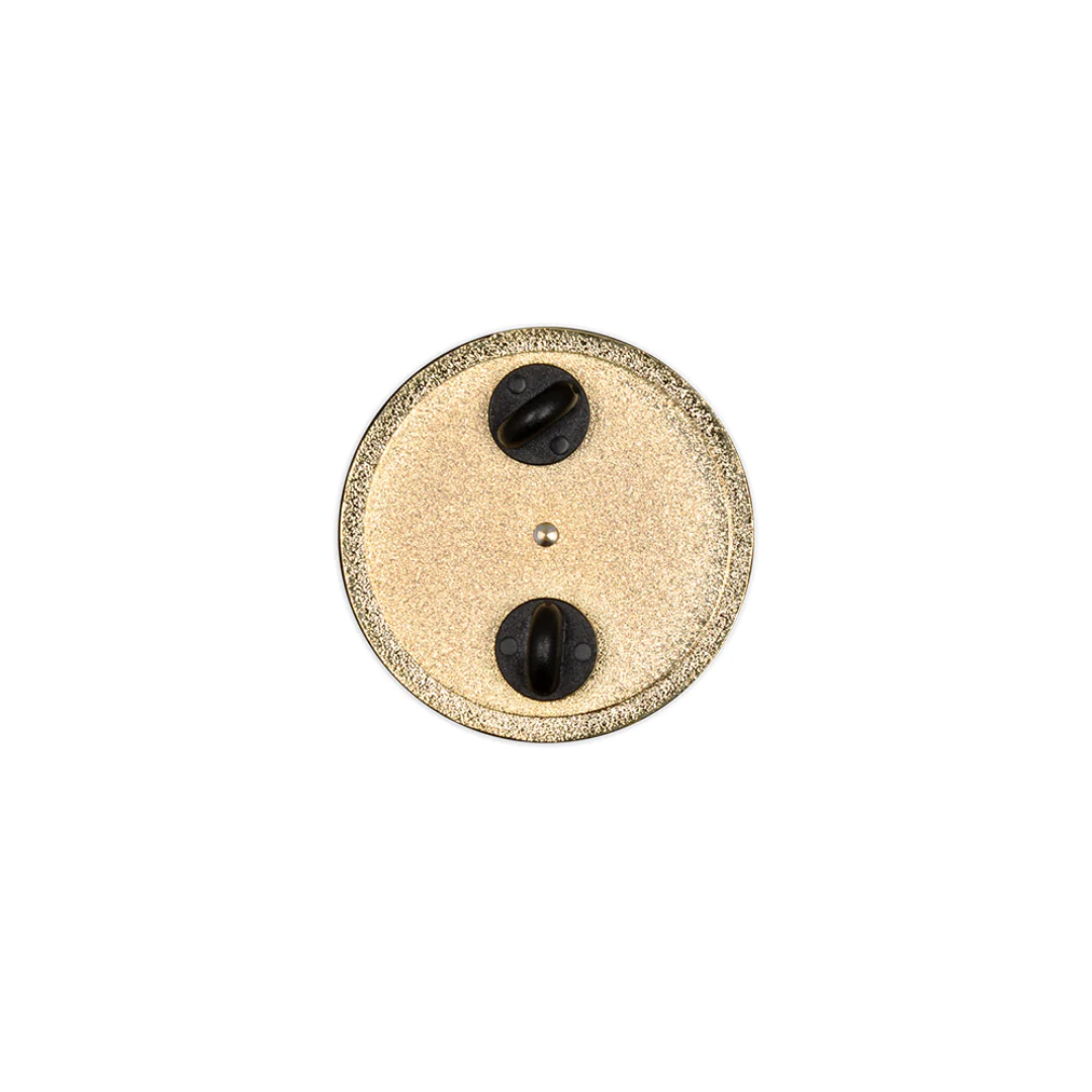 New Era Black & Gold Visor Sticker Pin
