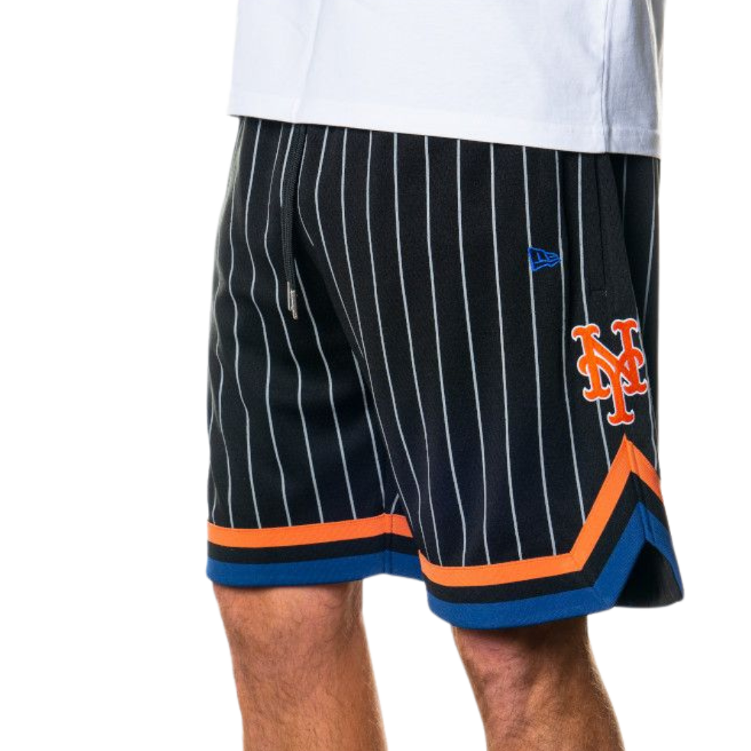 New York Mets Black Mesh Shorts