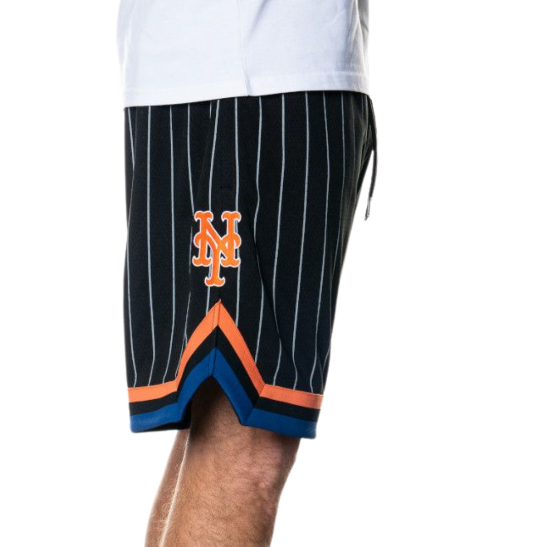 New York Mets Black Mesh Shorts