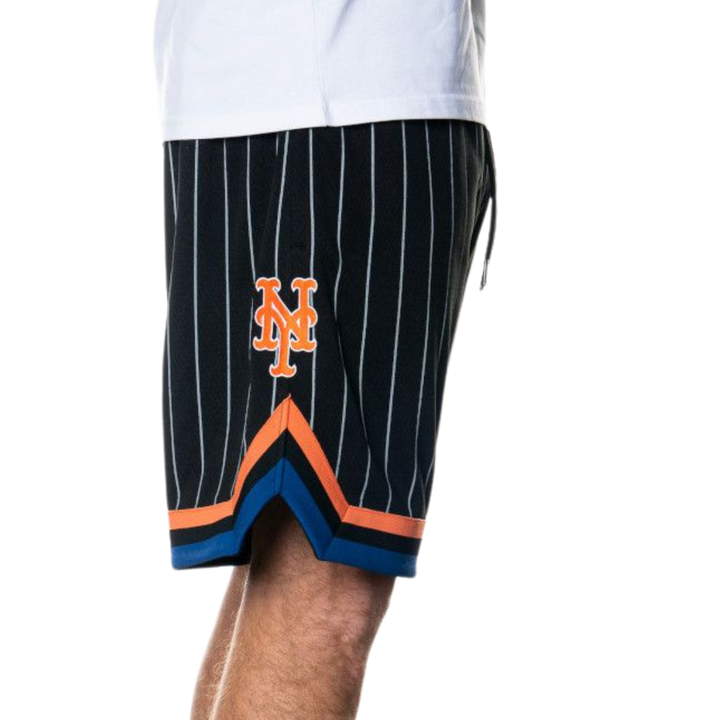 New York Mets Black Mesh Shorts