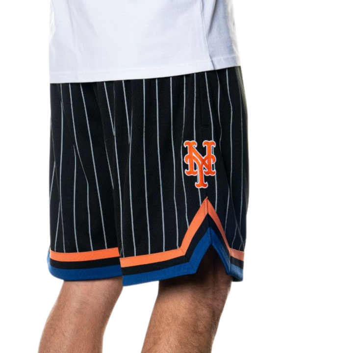 New York Mets Black Mesh Shorts