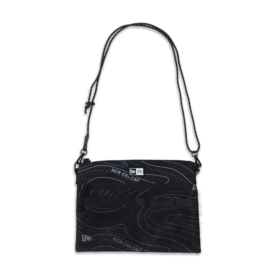 Synoptic Chart Map Black Sacoche Bag