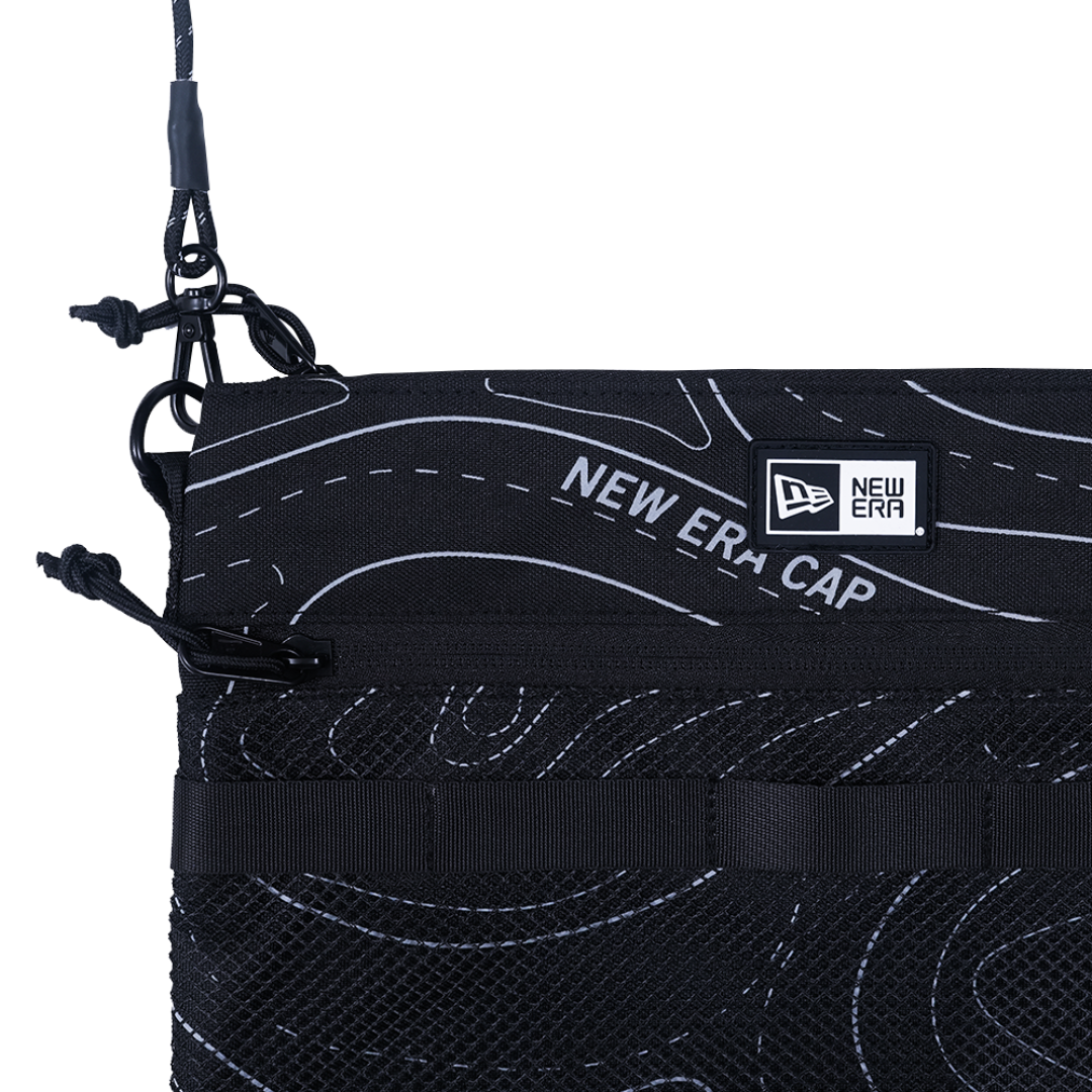 Synoptic Chart Map Black Sacoche Bag