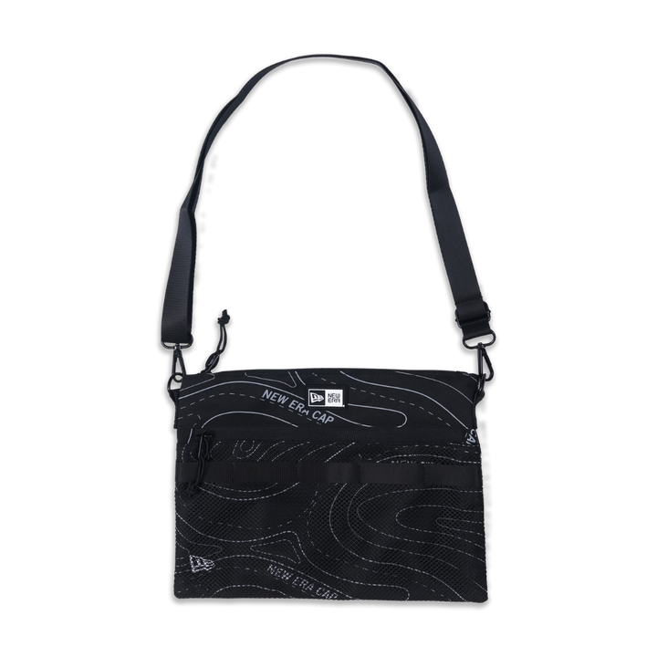 Synoptic Chart Map Black Sacoche Bag