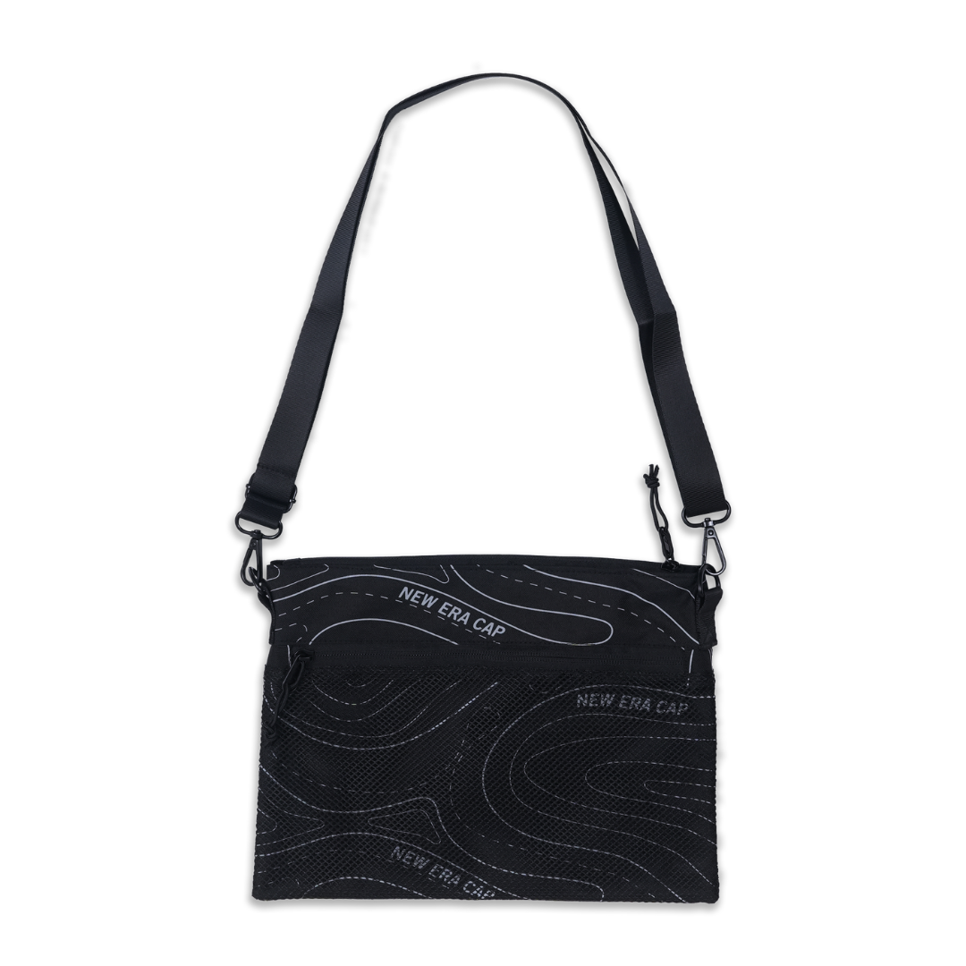 Synoptic Chart Map Black Sacoche Bag