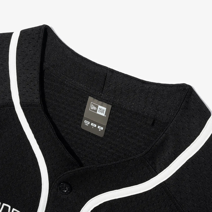 New Era Retro Baseball Black Jersey Shirt