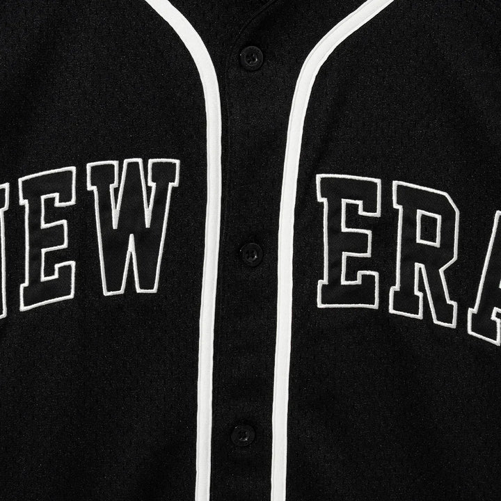 New Era Retro Baseball Black Jersey Shirt