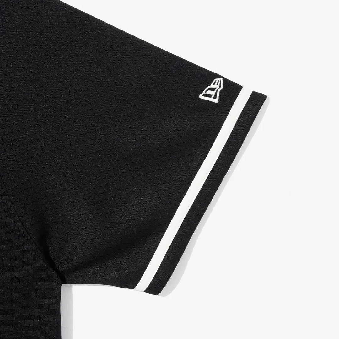 New Era Retro Baseball Black Jersey Shirt