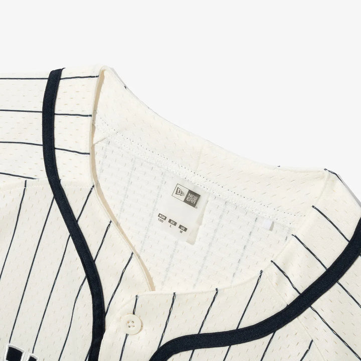 New Era Retro Baseball Off White Jersey Shirt