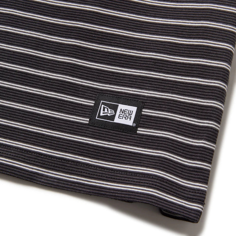 New Era Striped Black Oversized Short Sleeves T-Shirt
