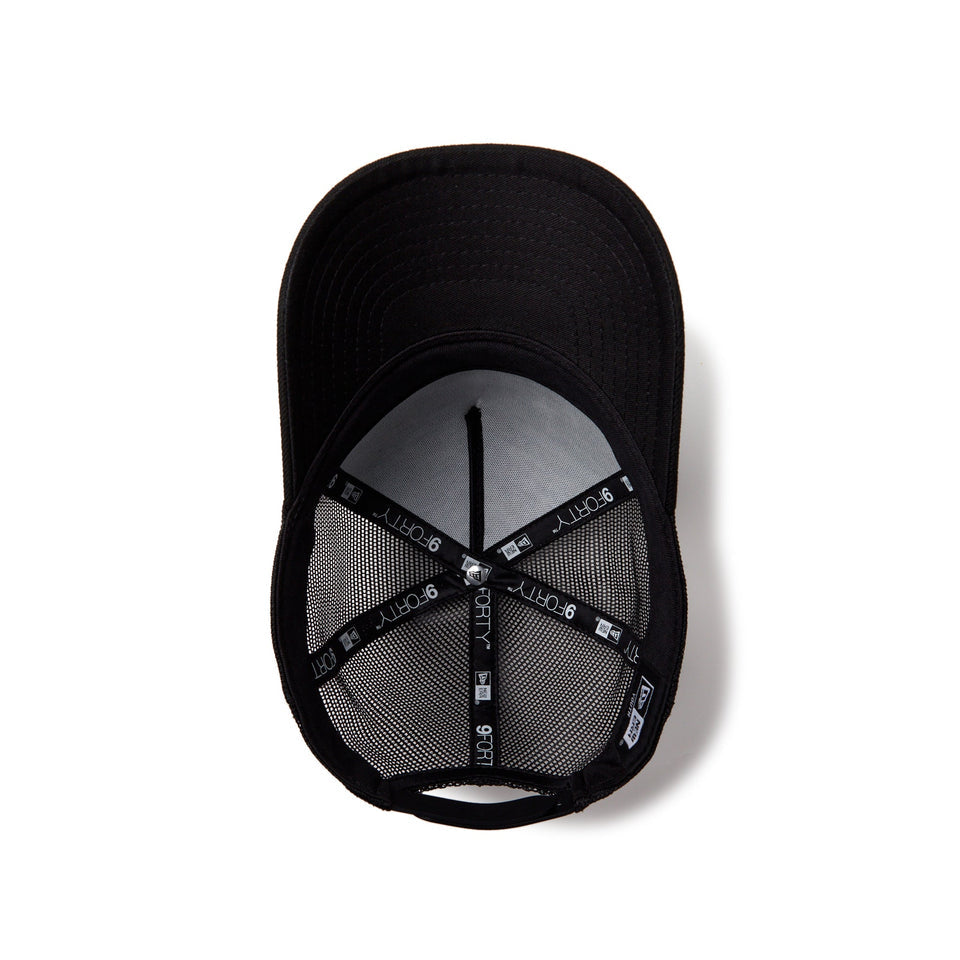 9FORTY Kids A-Frame Trucker College Logo Black Snapback