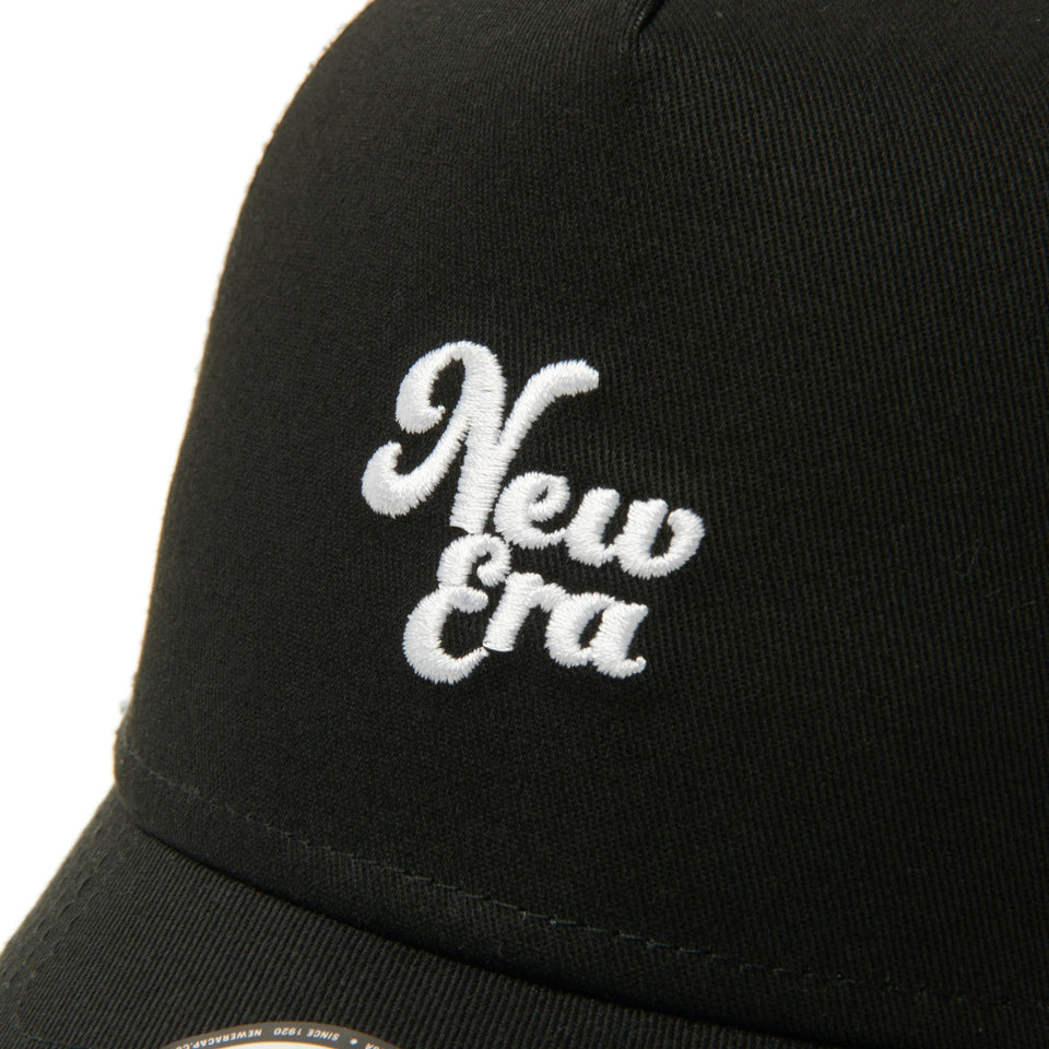 9FORTY Kids A-Frame Trucker Mesh Embroidery Airplane Black/White Snapback