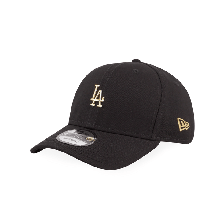 9FORTY Los Angeles Dodgers Metal Badge Gold Black Adjustable