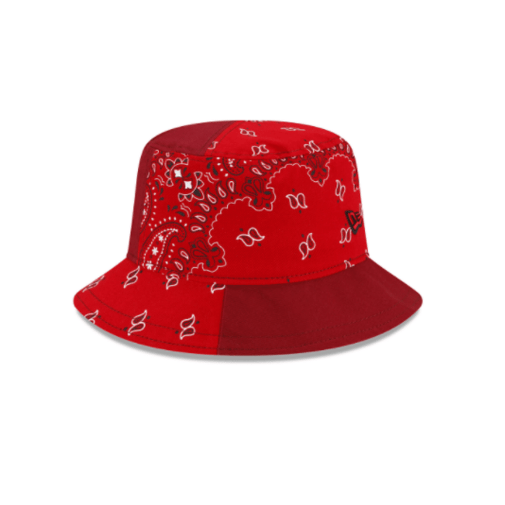 Paisley Patchwork Red Bucket