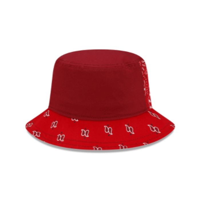 Paisley Patchwork Red Bucket