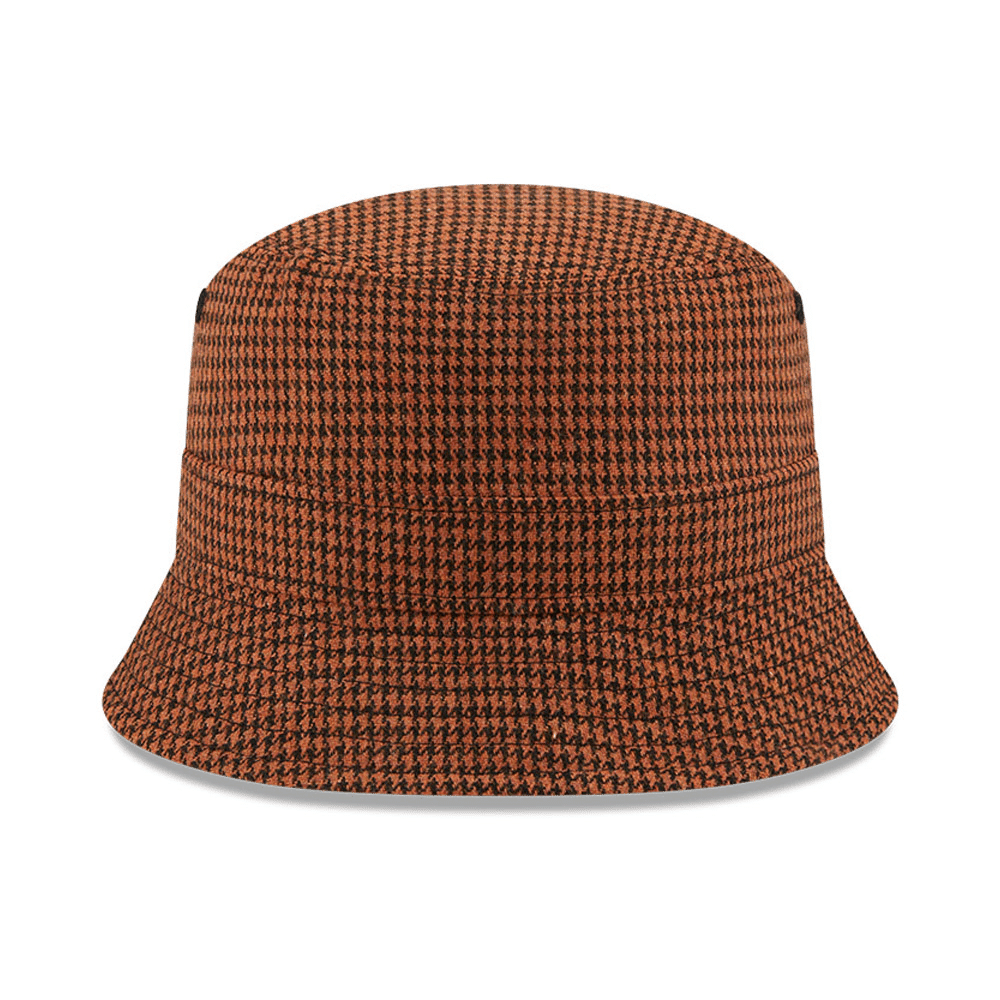 Houndstooth Brown Bucket