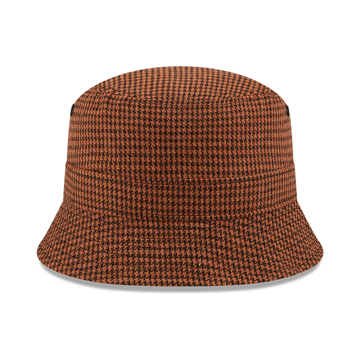 Houndstooth Brown Bucket