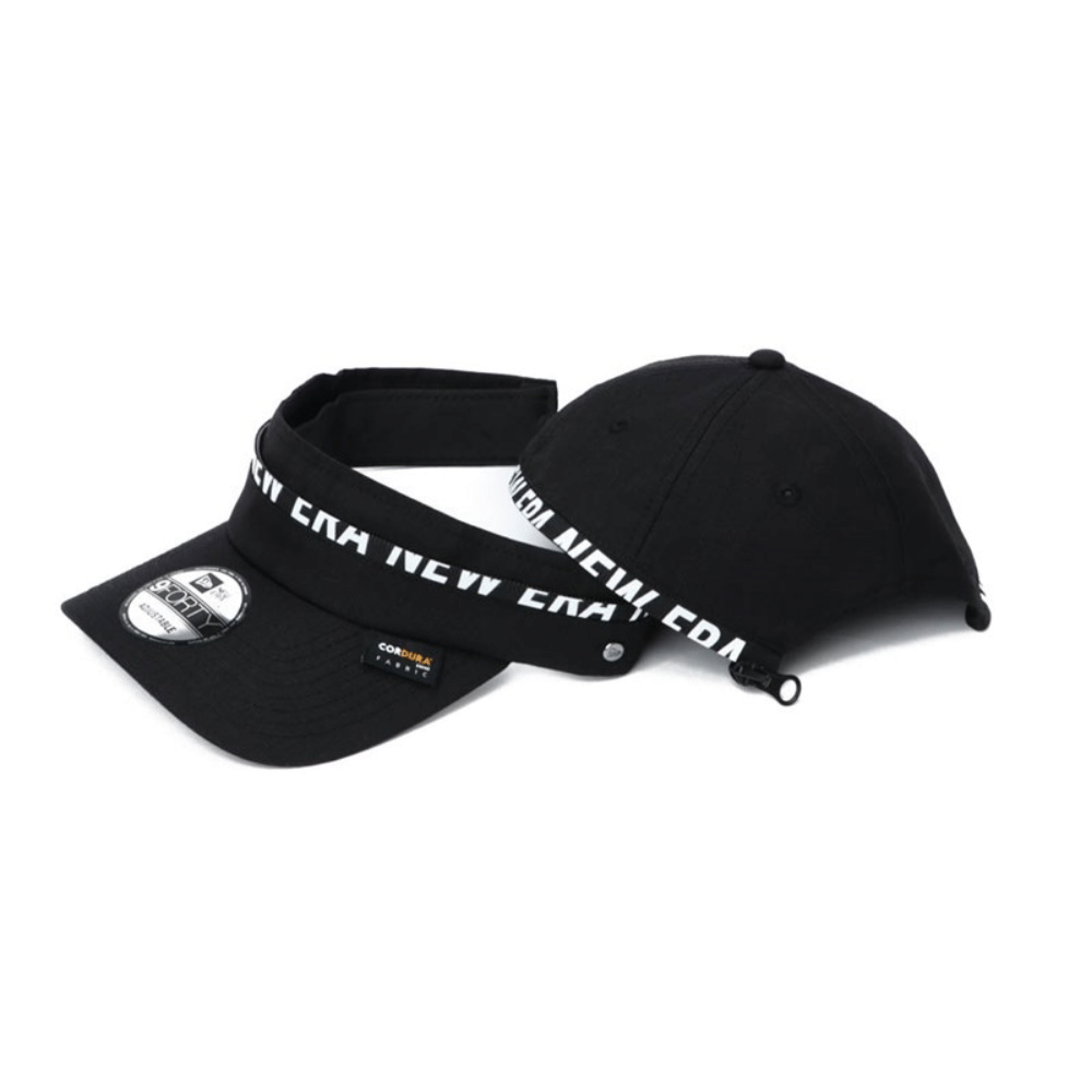 9FORTY Zip Off Cordura Unstructured Black Strapback