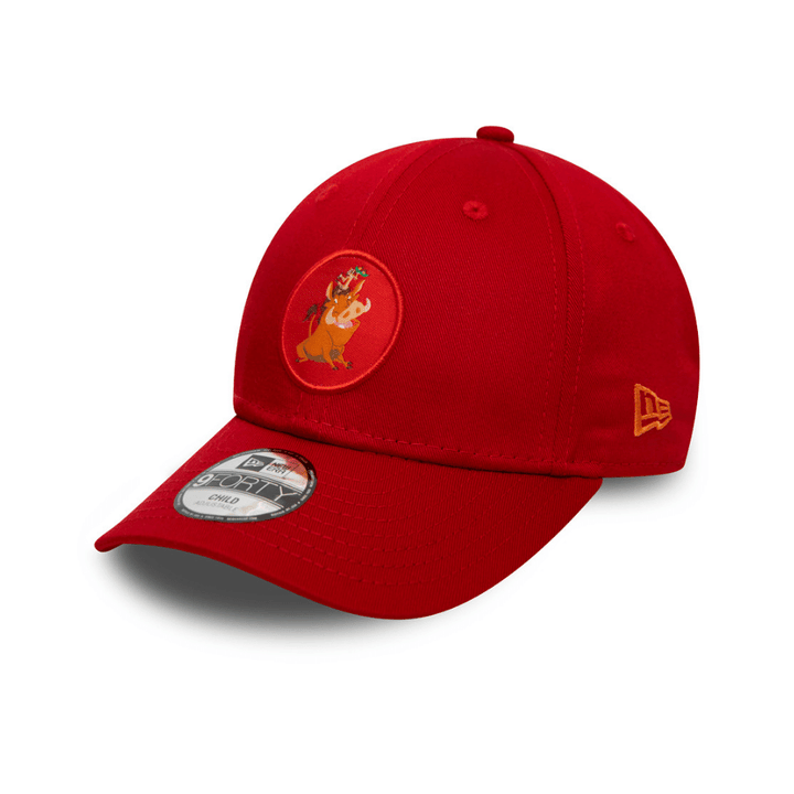 9FORTY Kids Disney Lion King Pumbaa Red Adjustable