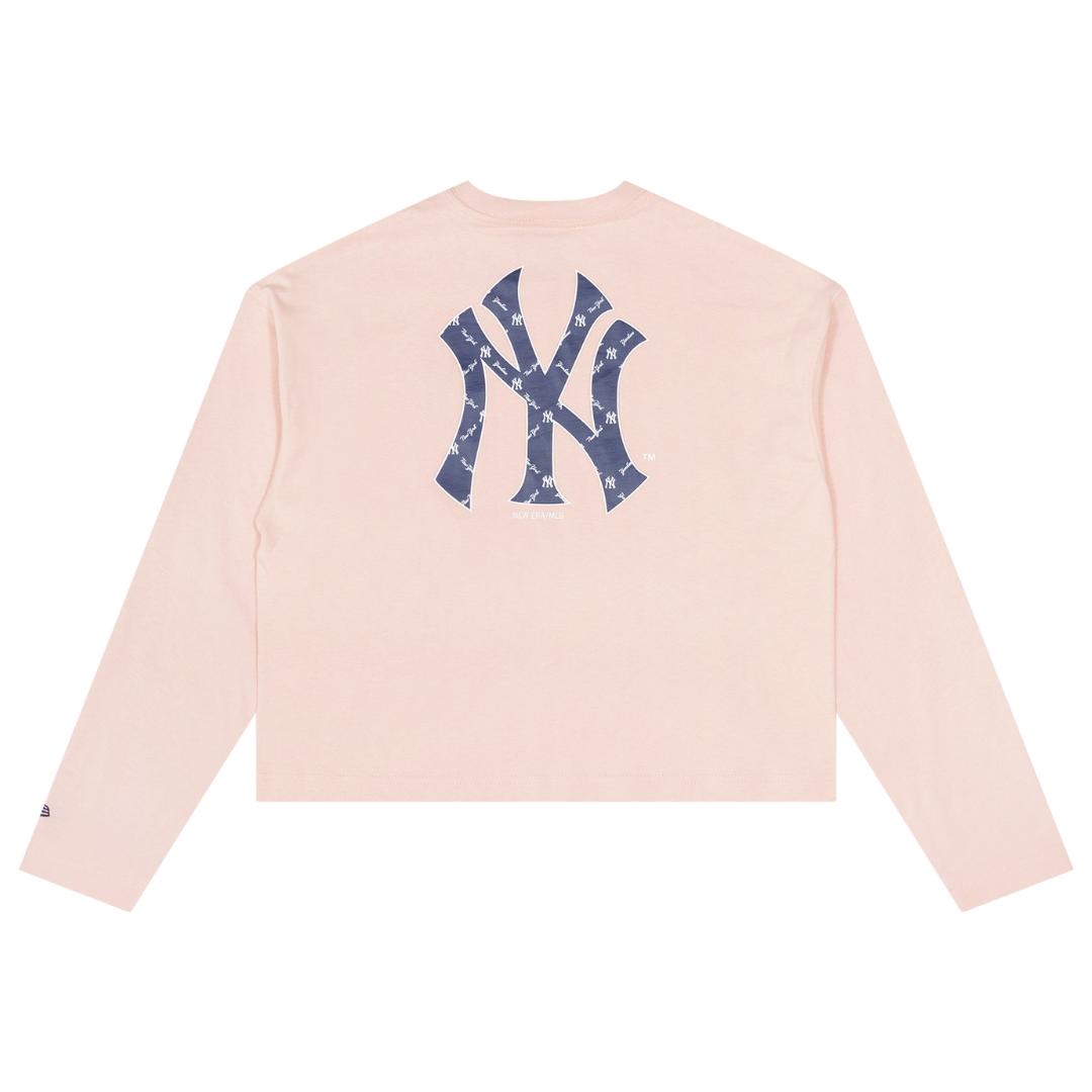 Women New York Yankees Monogram Blush Sky Long Sleeve T-Shirt