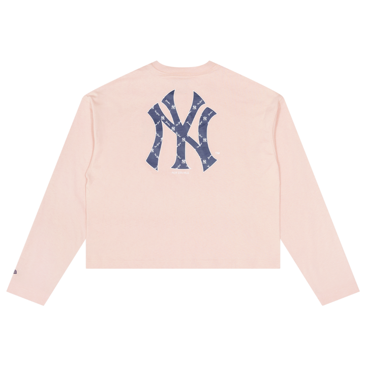 Women New York Yankees Monogram Blush Sky Long Sleeve T-Shirt